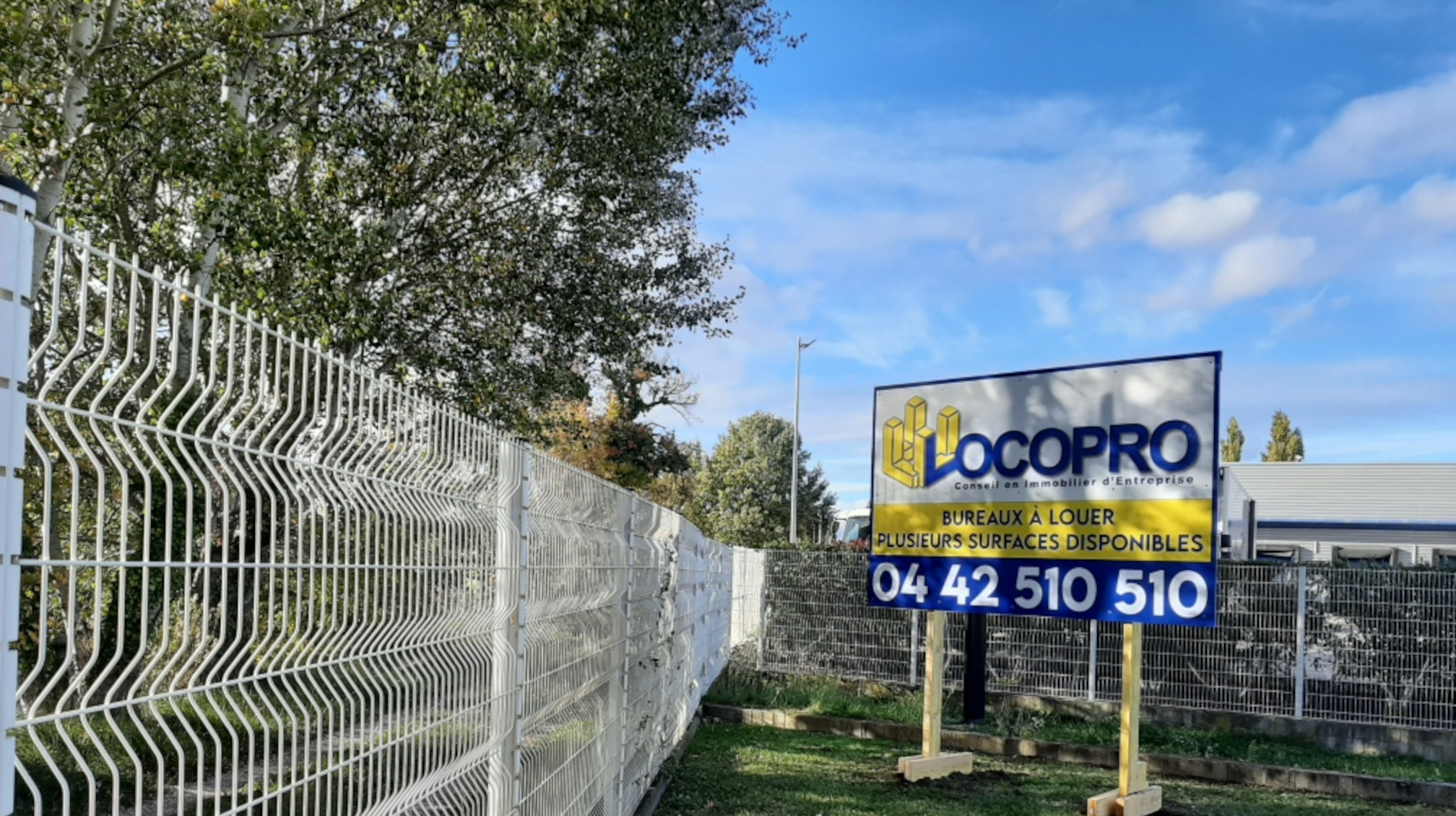 Panneau temporaire immobilier